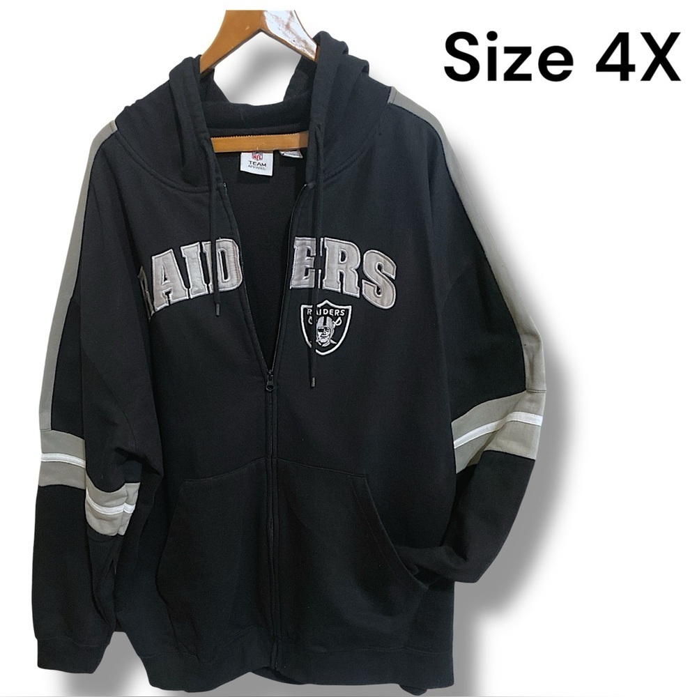 NFL Vintage RAIDERS FLEECE HOODIE - Picture 6 of 8